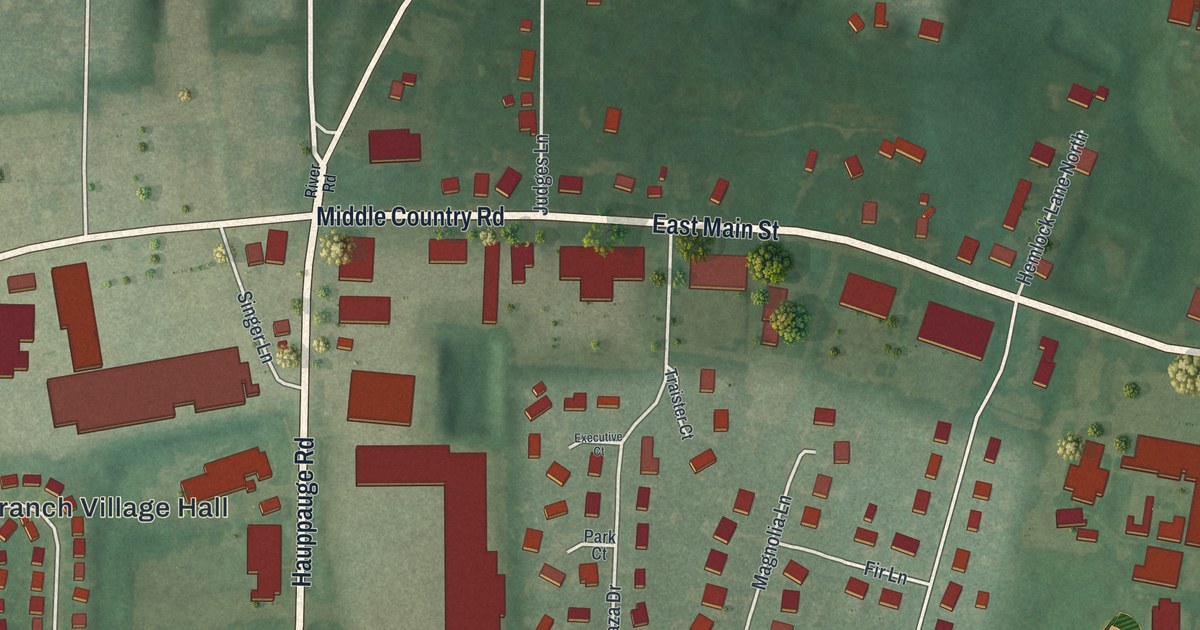 Map of the Village of the Branch, New York in 2026