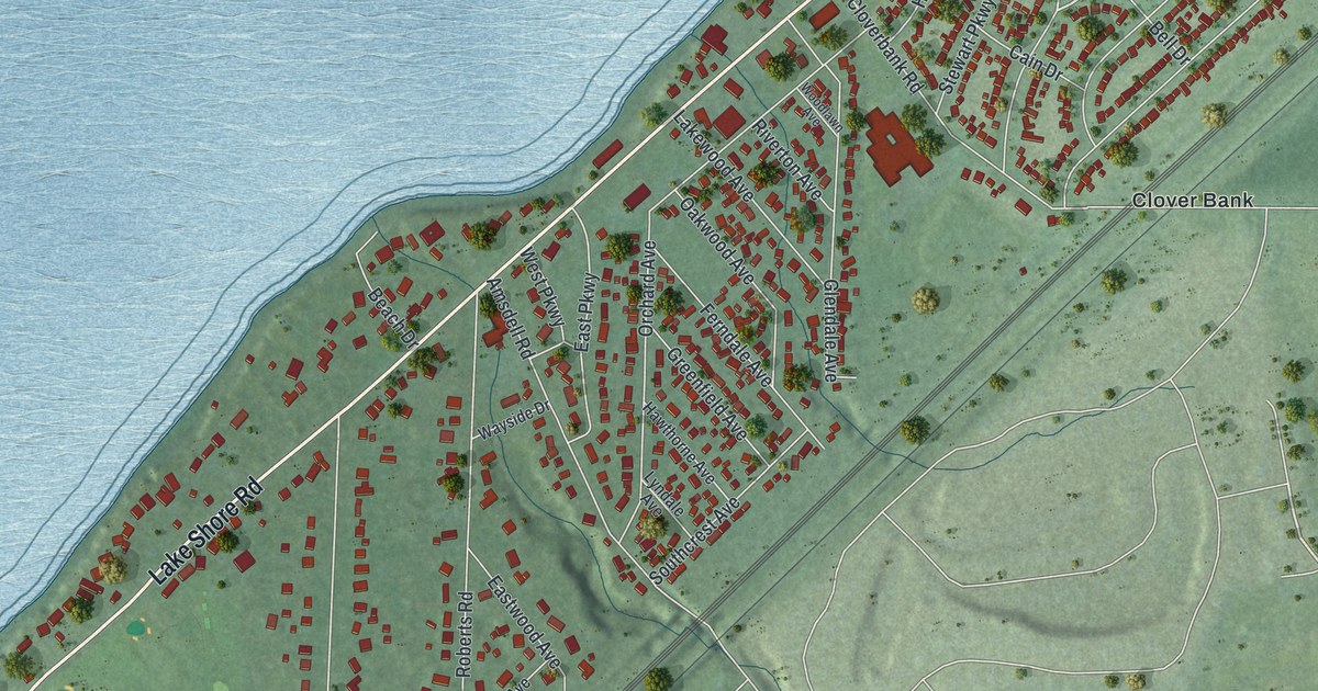 Map of Wanakah, New York in 2026
