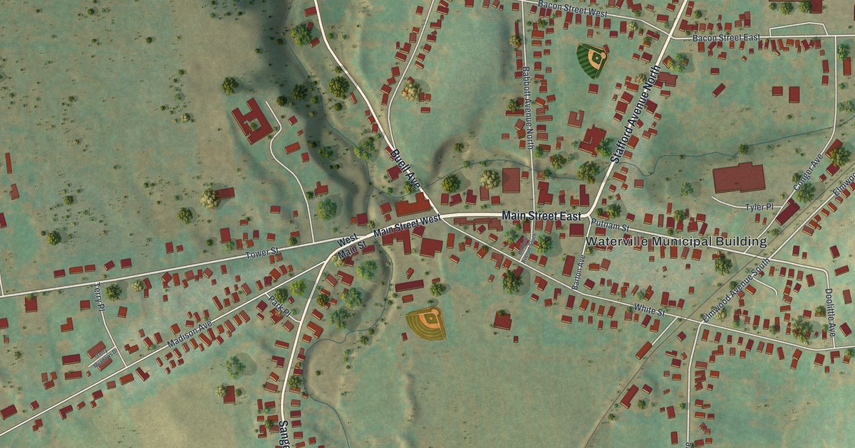 Map of Waterville, New York in 2026