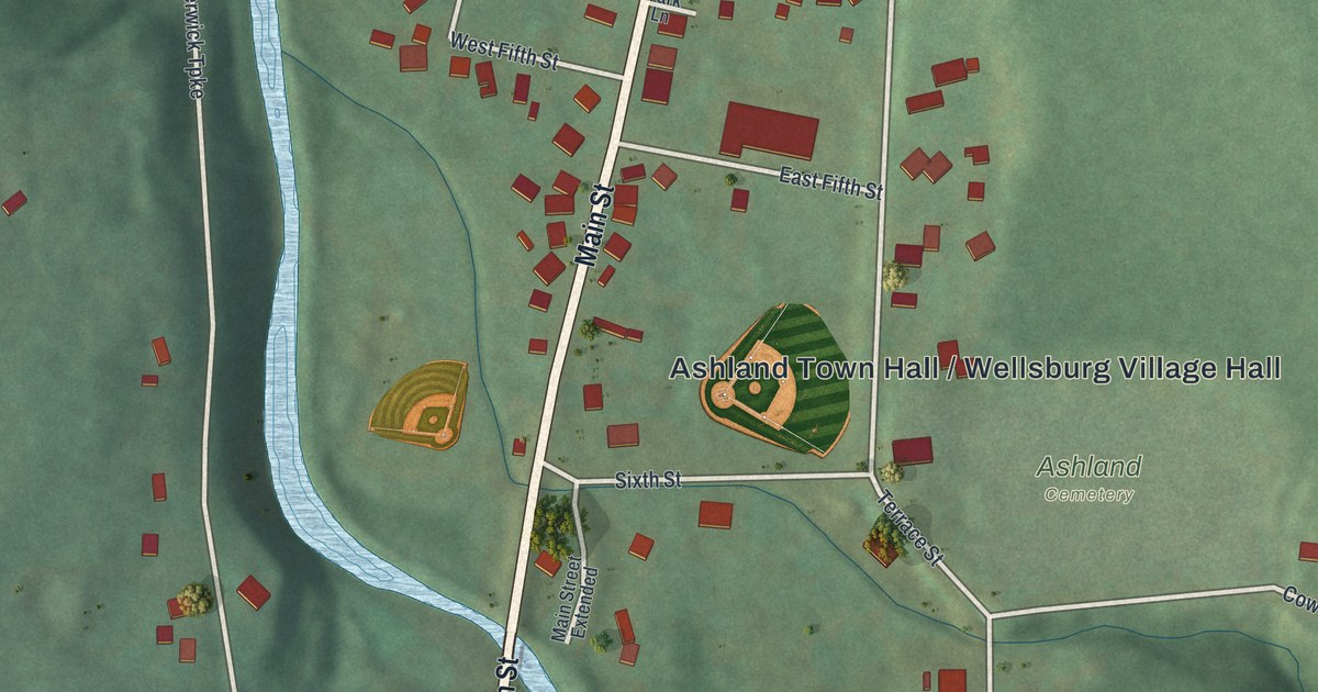 Map of Wellsburg, New York in 2026