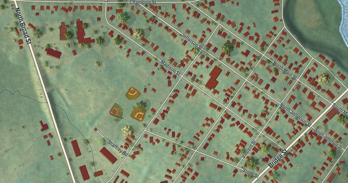 Map of West Carthage, New York in 2026