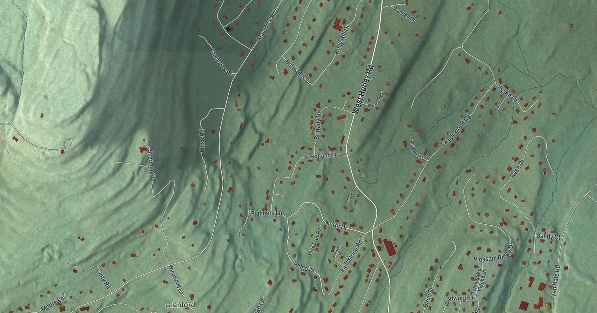 Map of West Hurley, New York in 2026