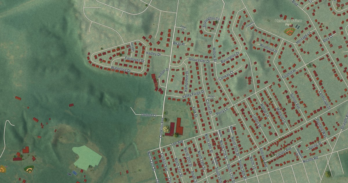 Map of Wheatley Heights, New York in 2026