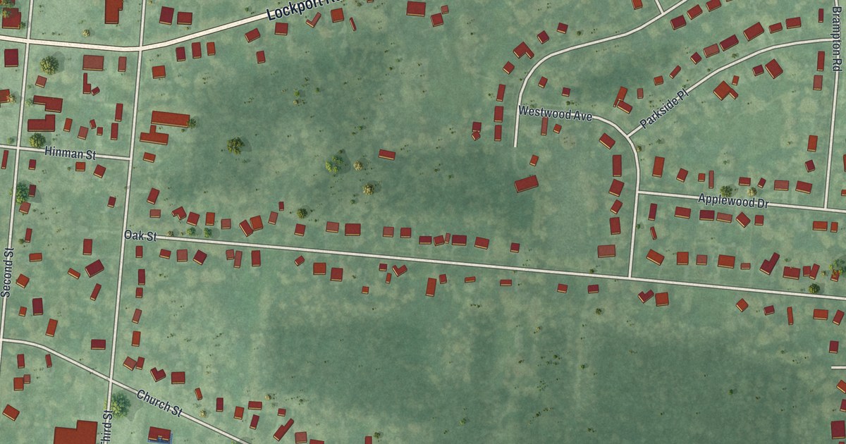 Map of Youngstown, New York in 2026