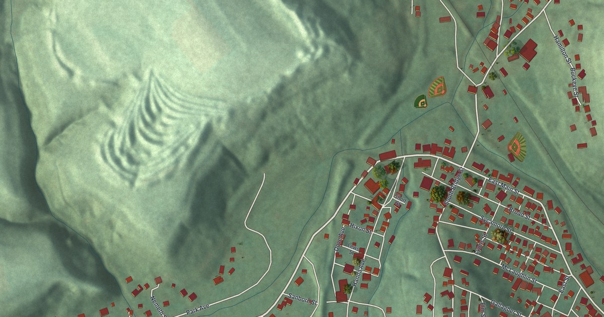 Map of Adena, Ohio in 2026