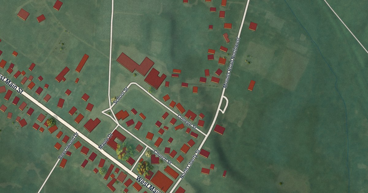 Map of Alexandria, Ohio in 2026