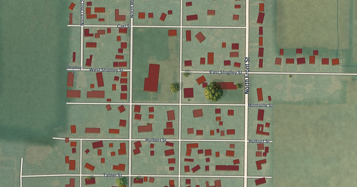 Map of Alger, Ohio in 2026