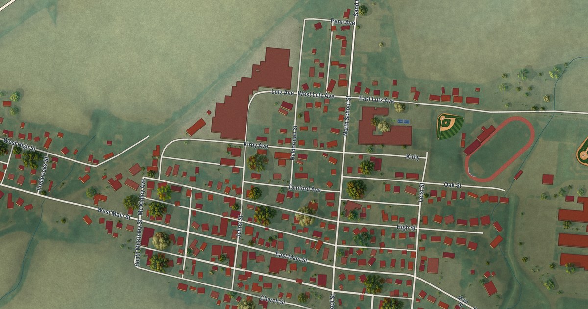 Map of Amanda, Ohio in 2026