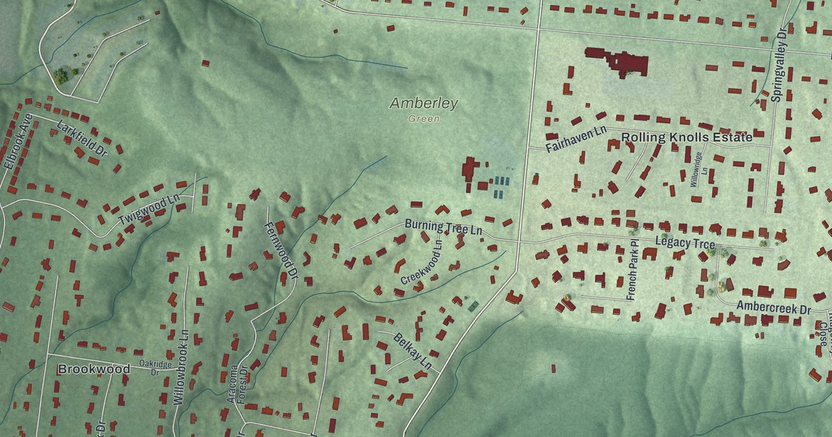 Map of Amberley, Ohio in 2026