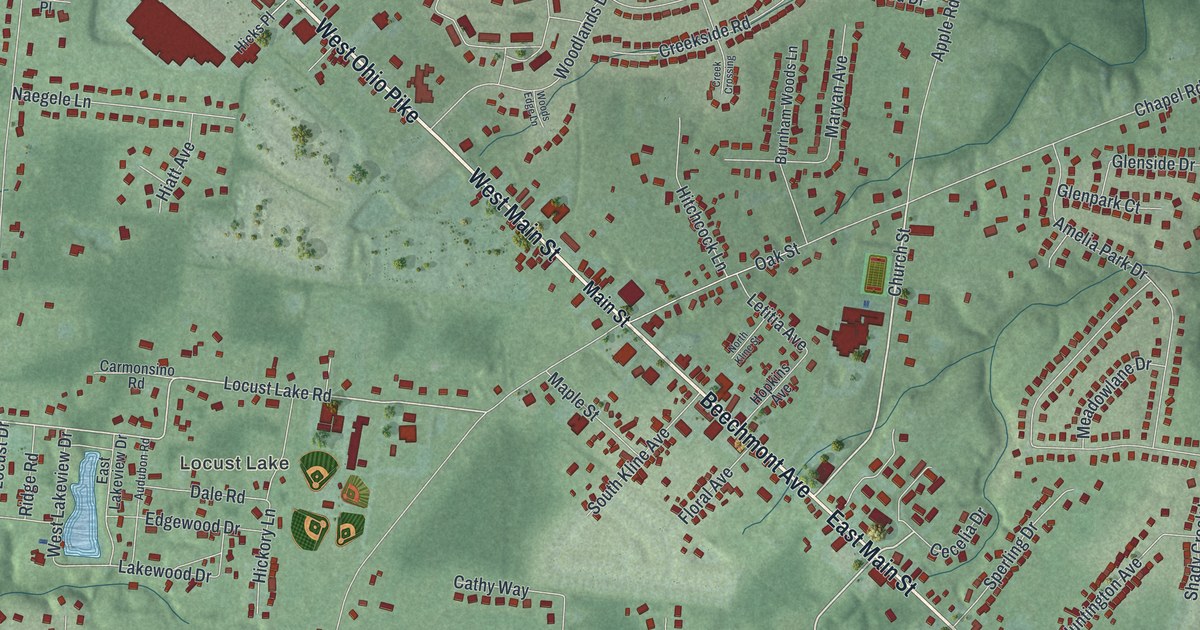 Map of Amelia, Ohio in 2026