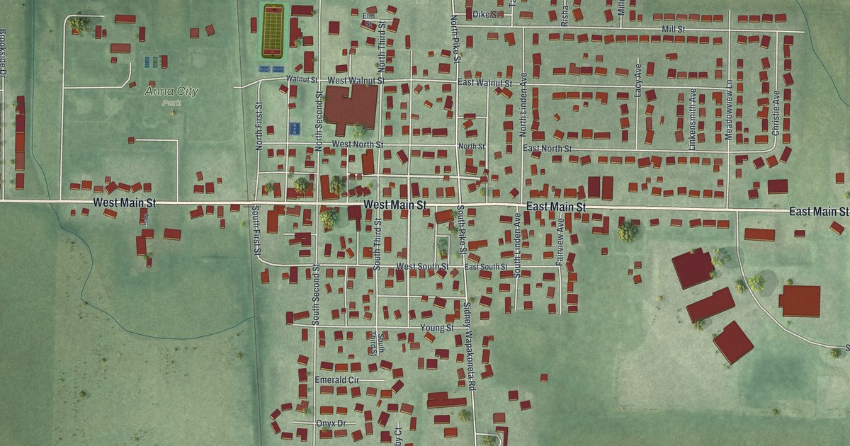 Map of Anna, Ohio in 2026
