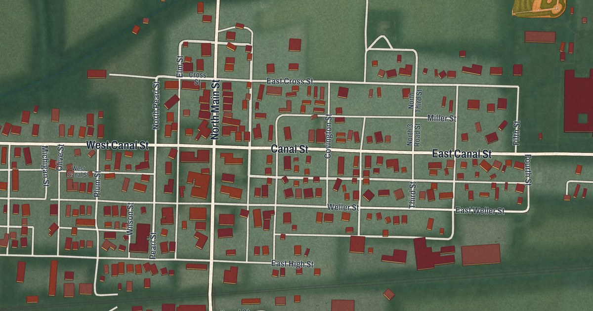 Map of Ansonia, Ohio in 2026