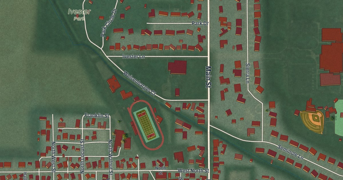 Map of Arcanum, Ohio in 2026
