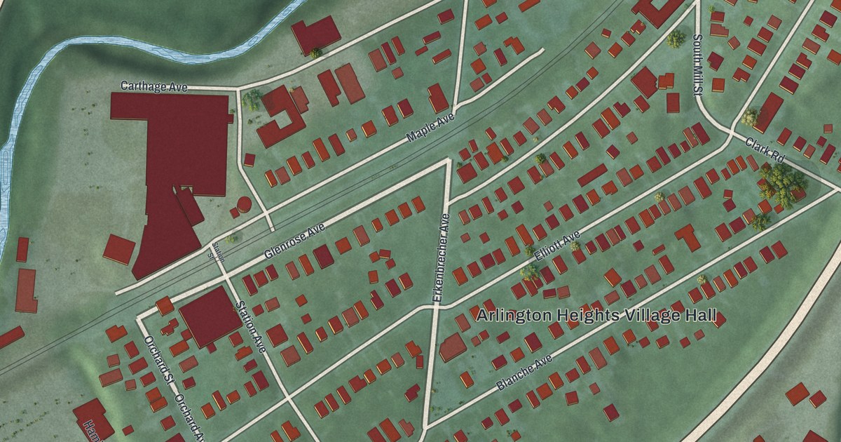 Map of Arlington Heights, Ohio in 2026