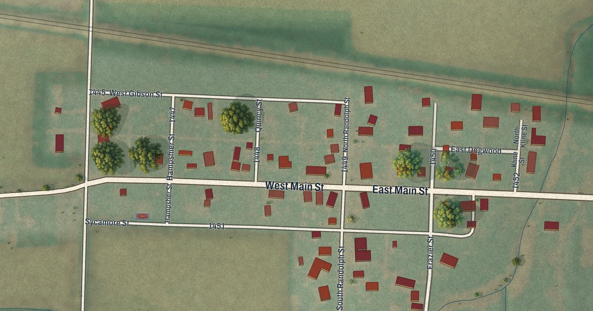 Map of Bairdstown, Ohio in 2026