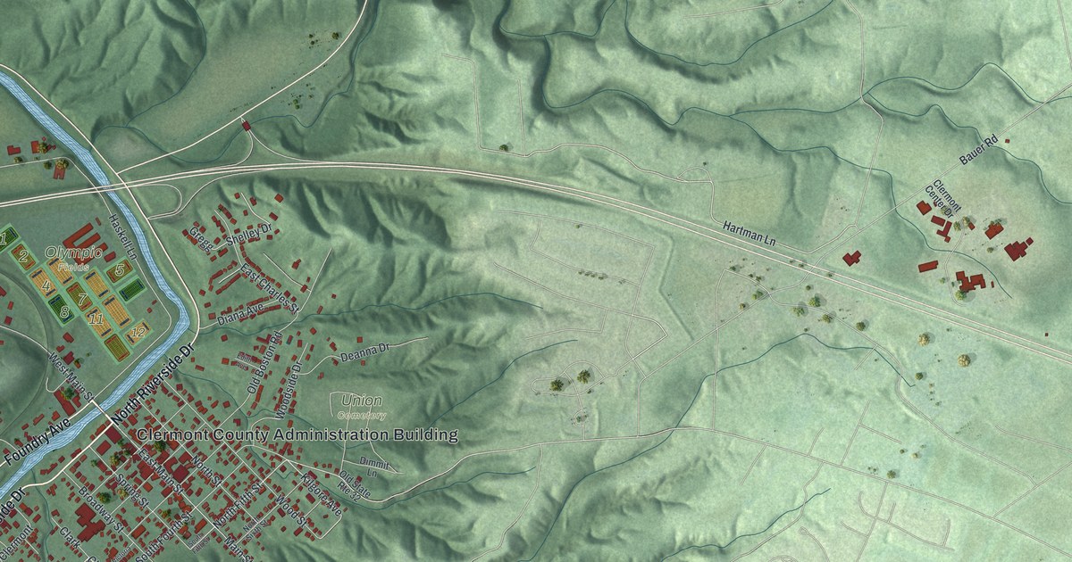 Map of Batavia, Ohio in 2026