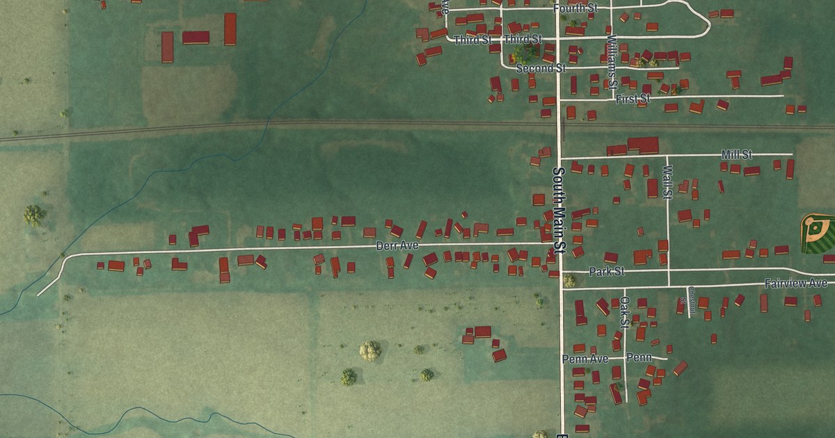 Map of Beloit, Ohio in 2026