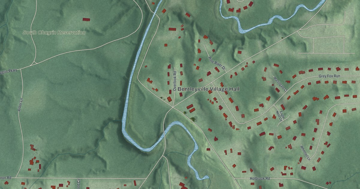 Map of Bentleyville, Ohio in 2026