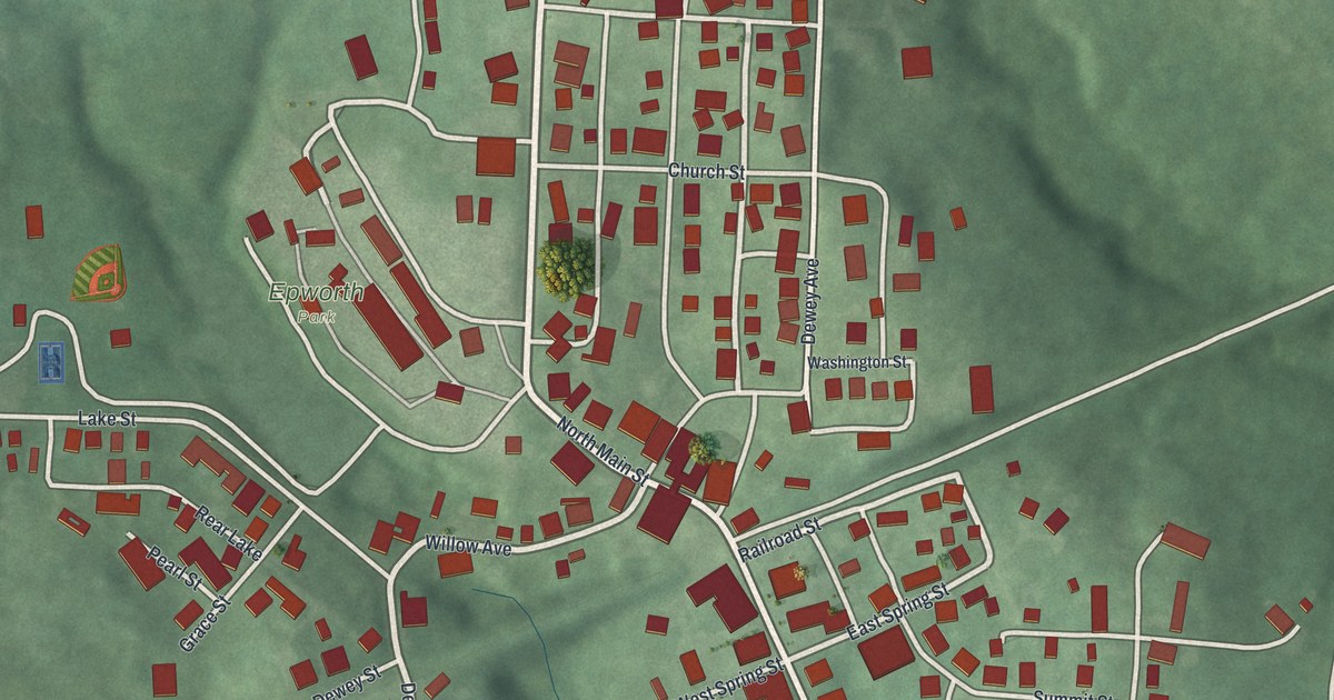 Map of Bethesda, Ohio in 2026