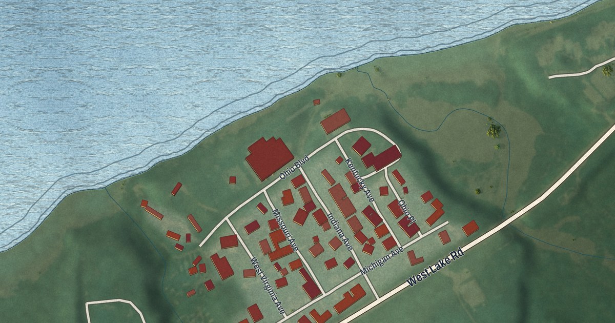 Map of Beulah Beach, Ohio in 2026
