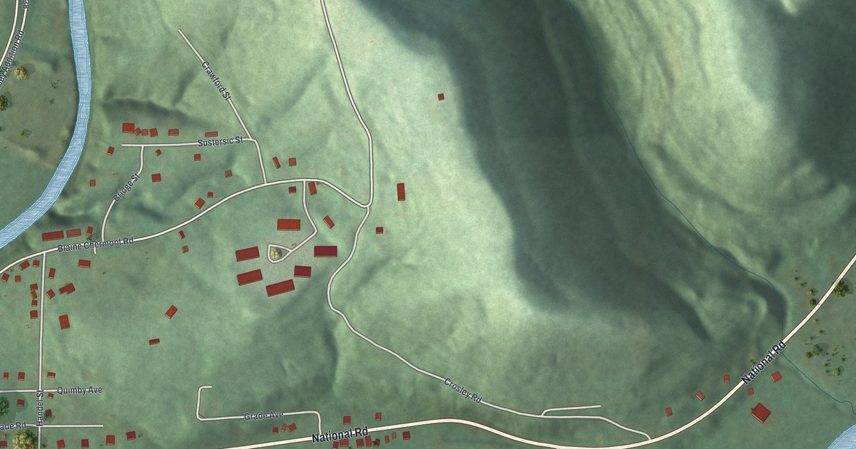 Map of Blaine, Ohio in 2026