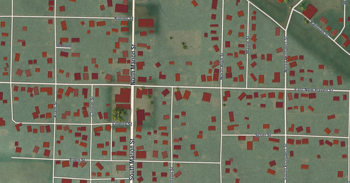 Map of Bloomville, Ohio in 2026