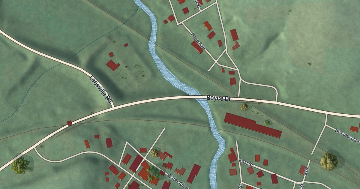 Map of Bowerston, Ohio in 2026