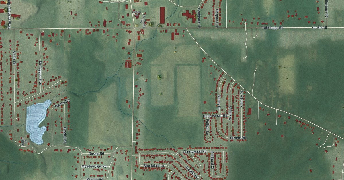 Map of Brimfield, Ohio in 2026