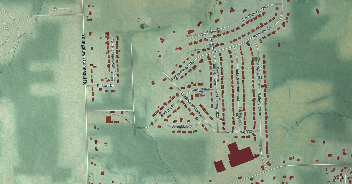 Map of Brookfield Center, Ohio in 2026