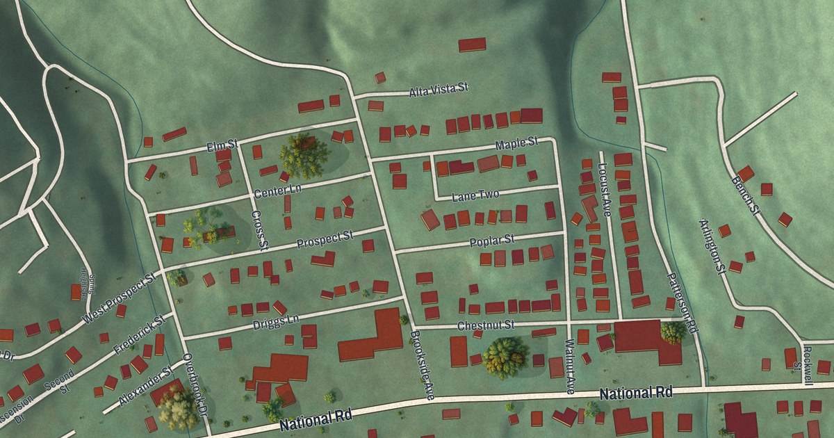 Map of Brookside, Ohio in 2026