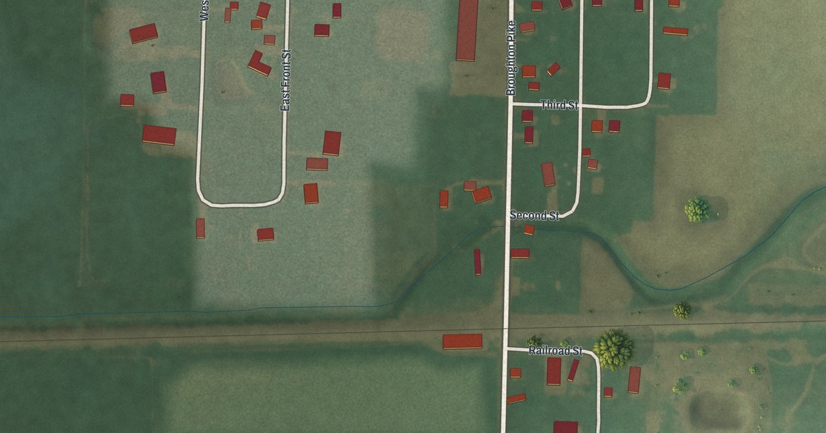 Map of Broughton, Ohio in 2026