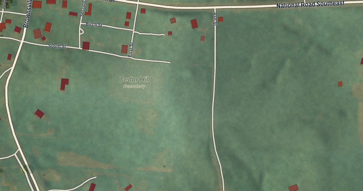 Map of Brownsville, Ohio in 2026