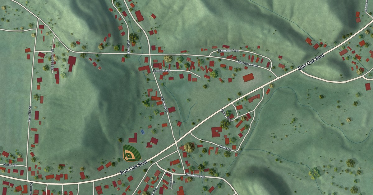 Map of Buchtel, Ohio in 2026