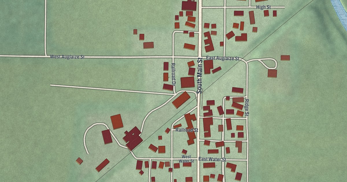 Map of Buckland, Ohio in 2026