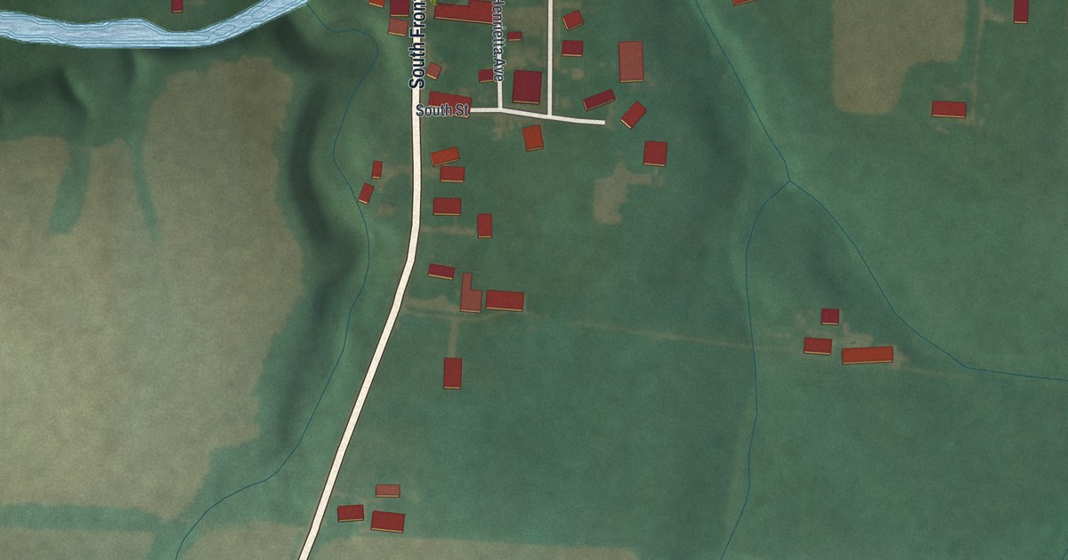 Map of Burbank, Ohio in 2026