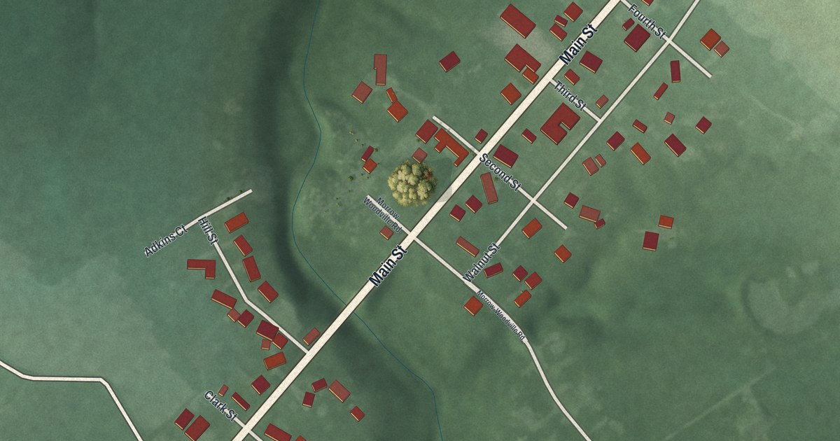 Map of Butlerville, Ohio in 2026