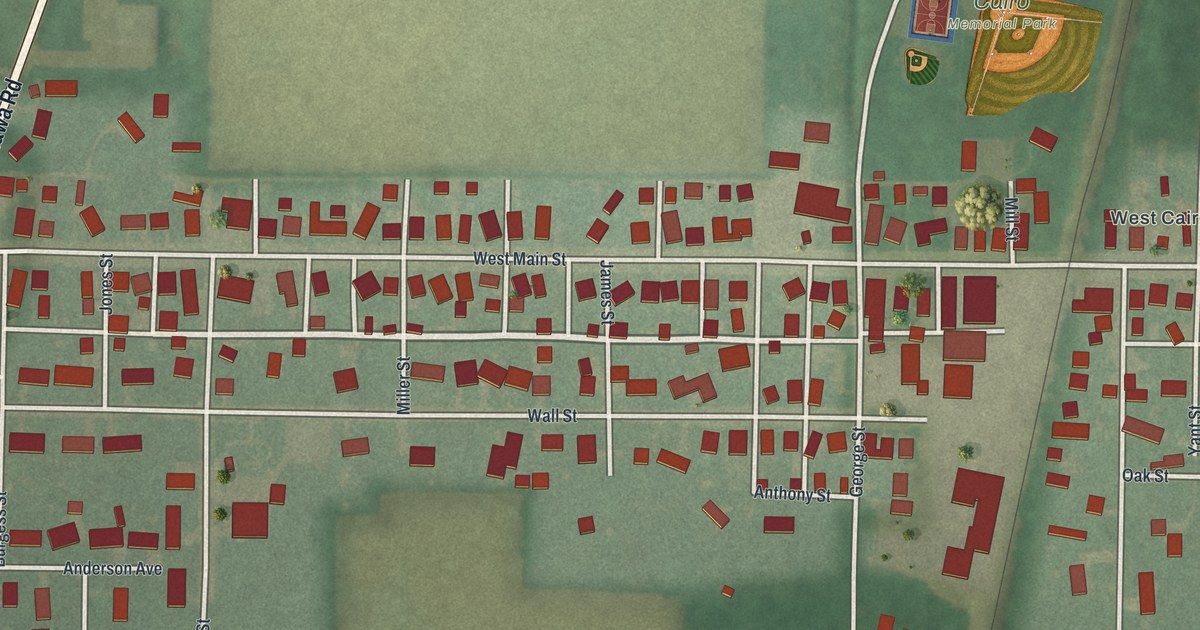 Map of Cairo, Ohio in 2026