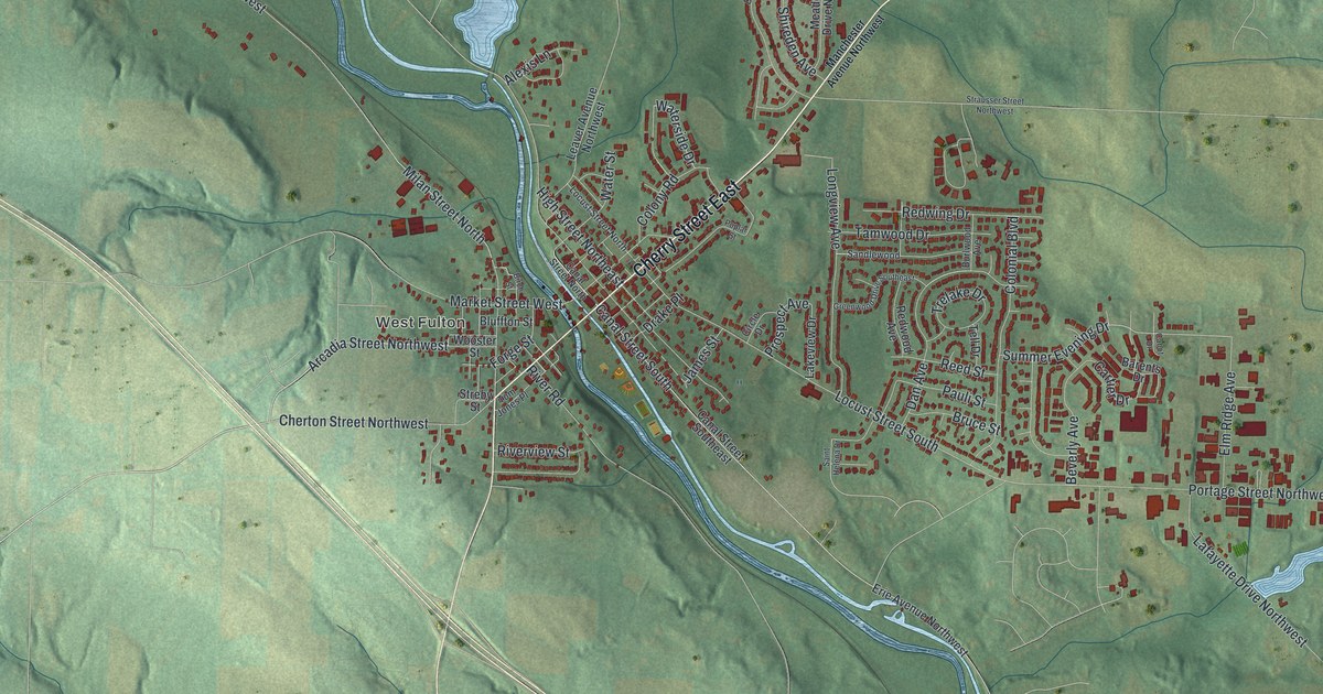 Map of Canal Fulton, Ohio in 2026