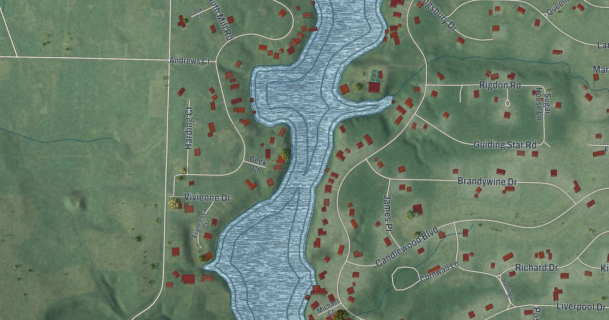 Map of Candlewood Lake, Ohio in 2026