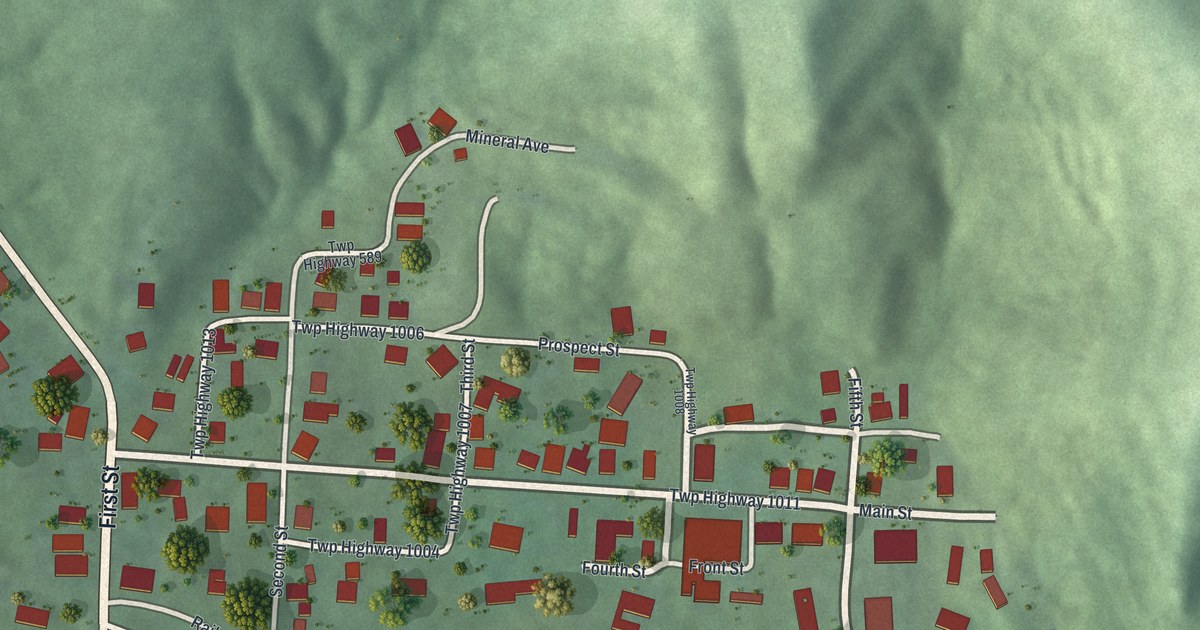 Map of Carbon Hill, Ohio in 2026