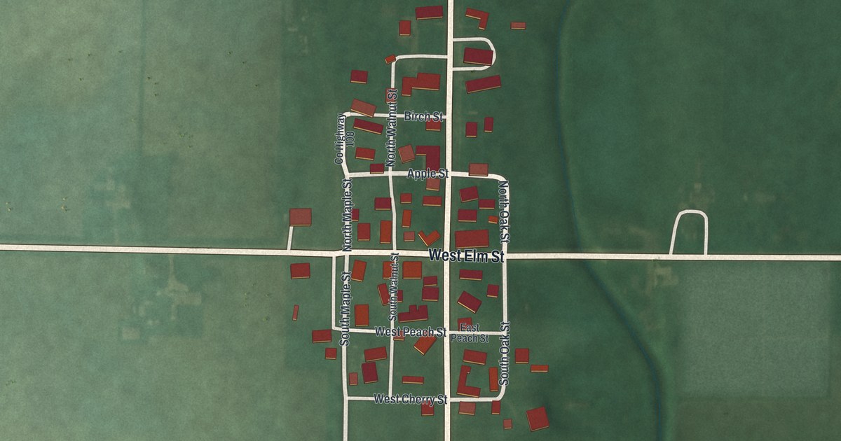 Map of Castine, Ohio in 2026