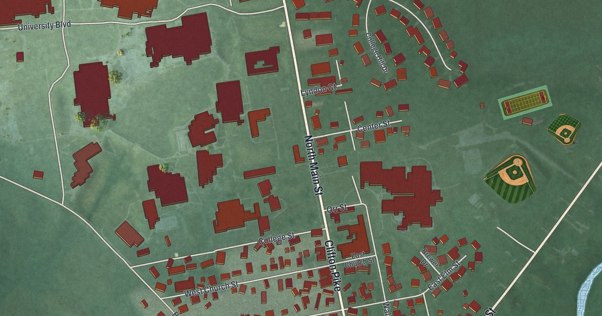 Map of Cedarville, Ohio in 2026