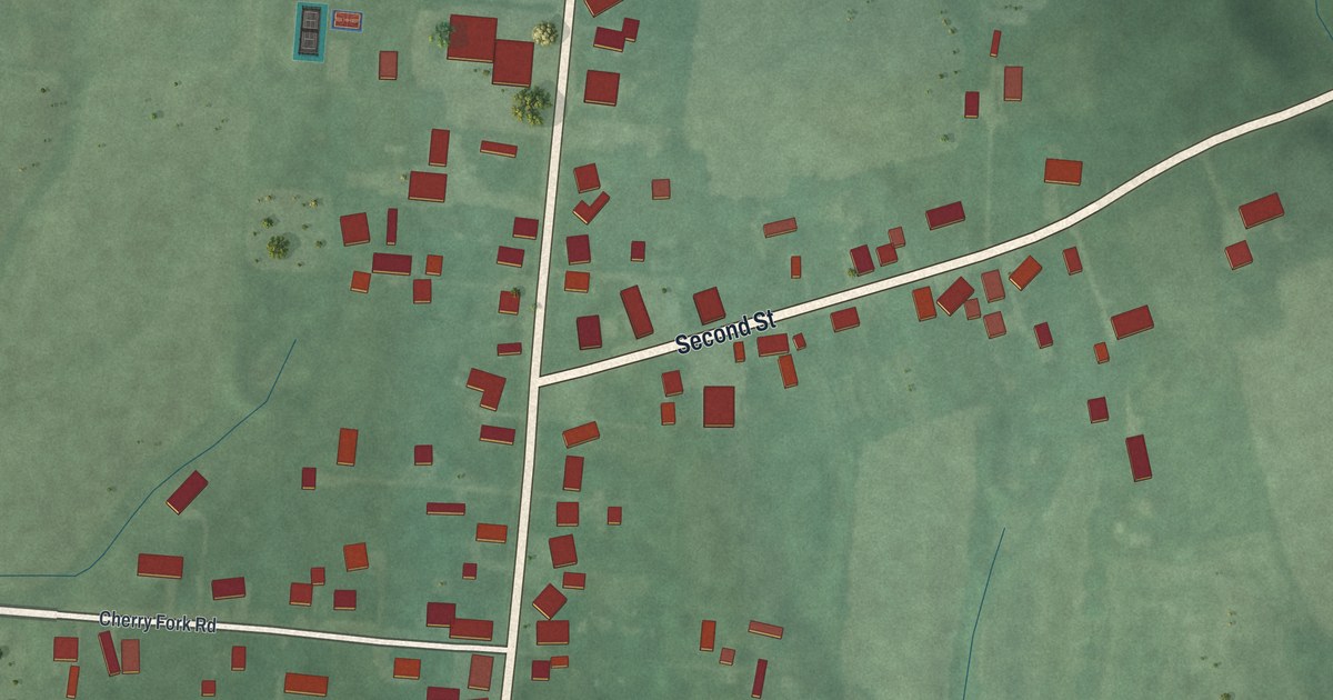 Map of Cherry Fork, Ohio in 2026