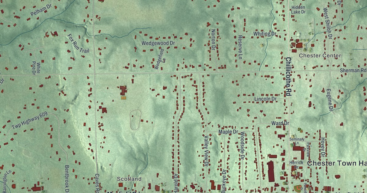 Map of Chesterland, Ohio in 2026