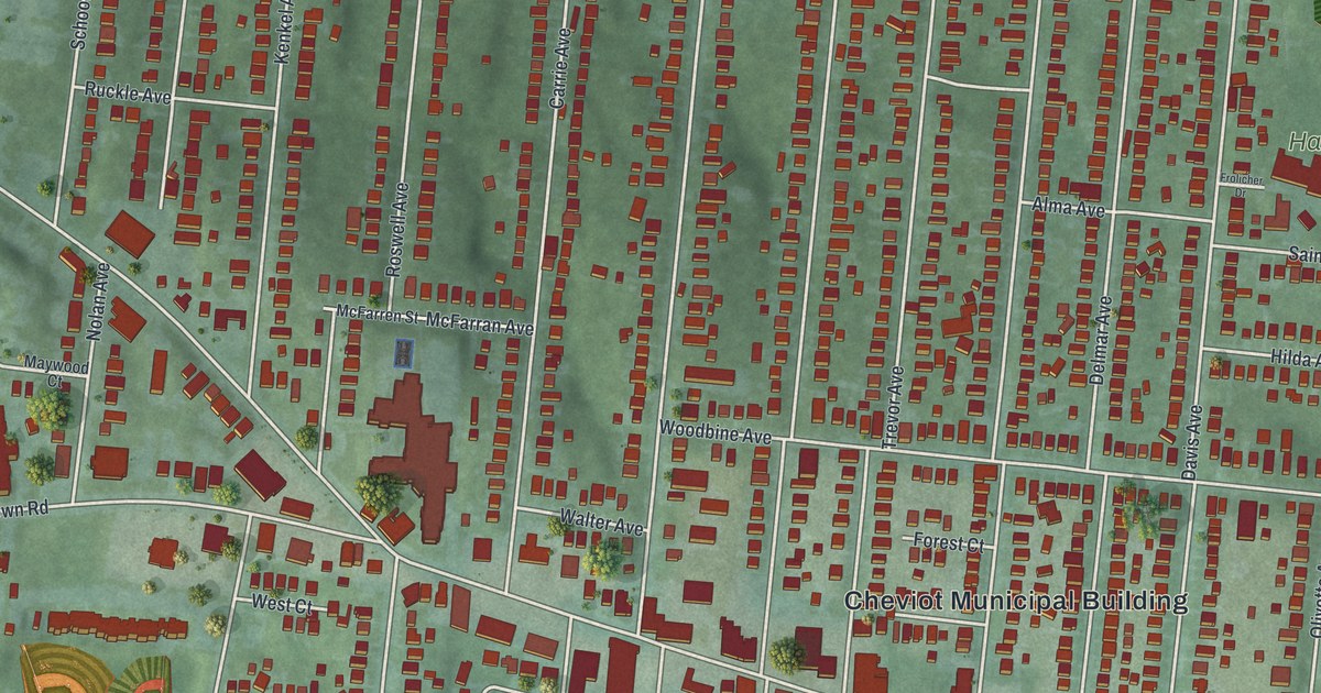 Map of Cheviot, Ohio in 2026