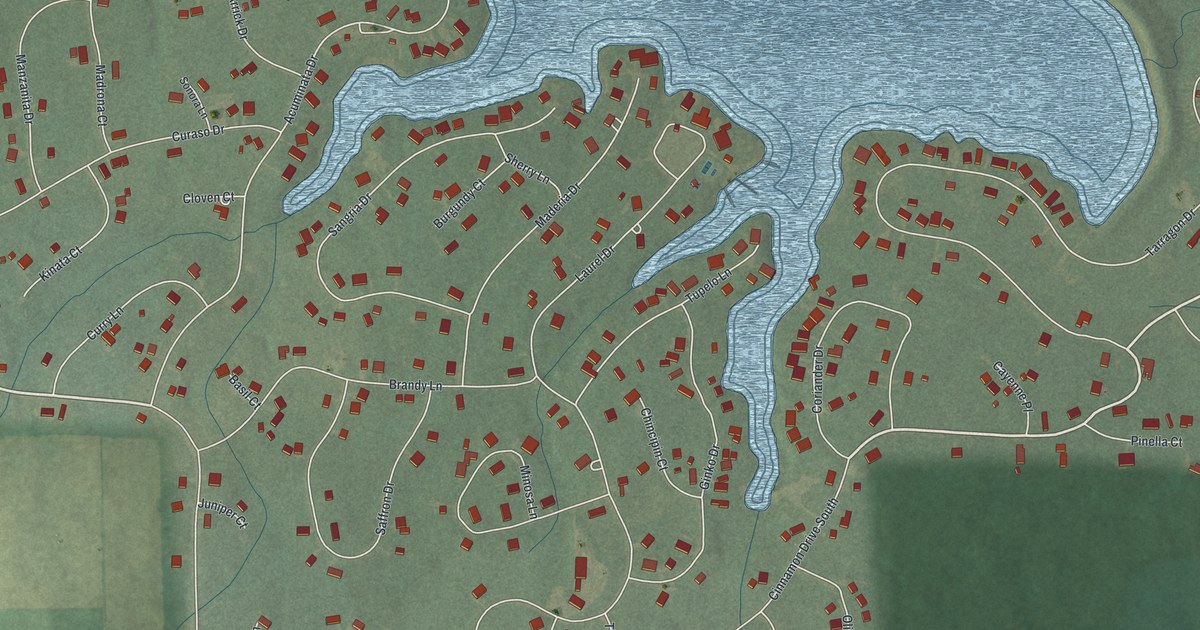 Map of Cinnamon Lake, Ohio in 2026