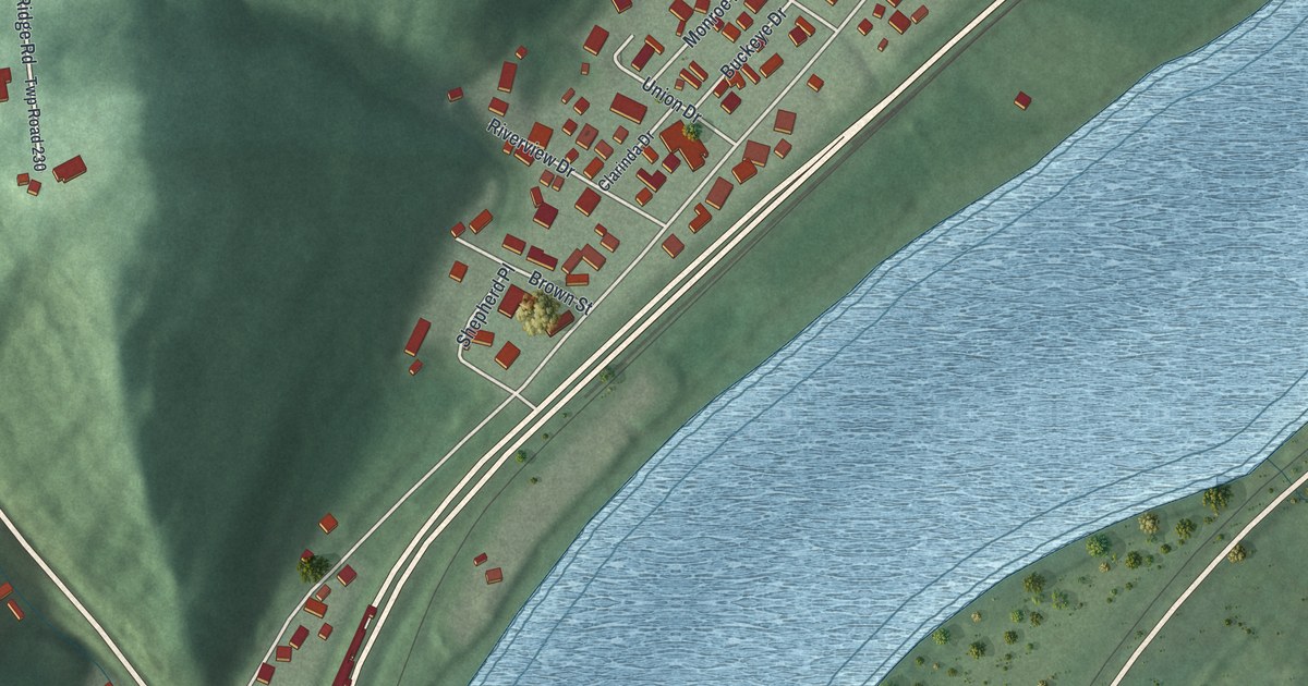 Map of Clarington, Ohio in 2026