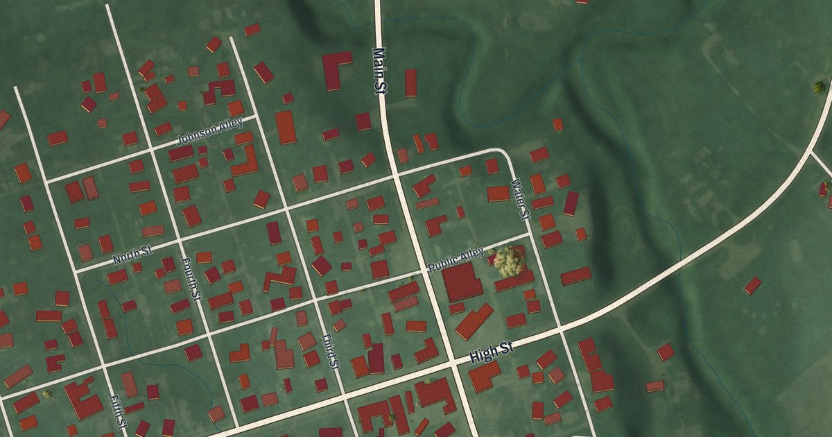 Map of Clarksburg, Ohio in 2026