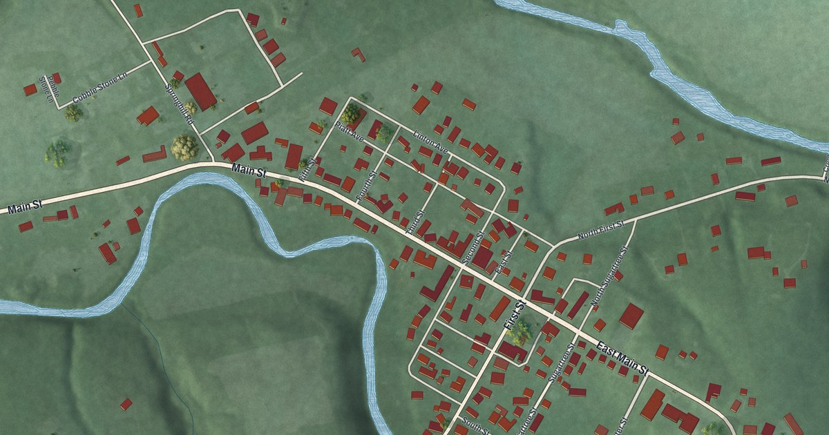 Map of Clarksville, Ohio in 2026