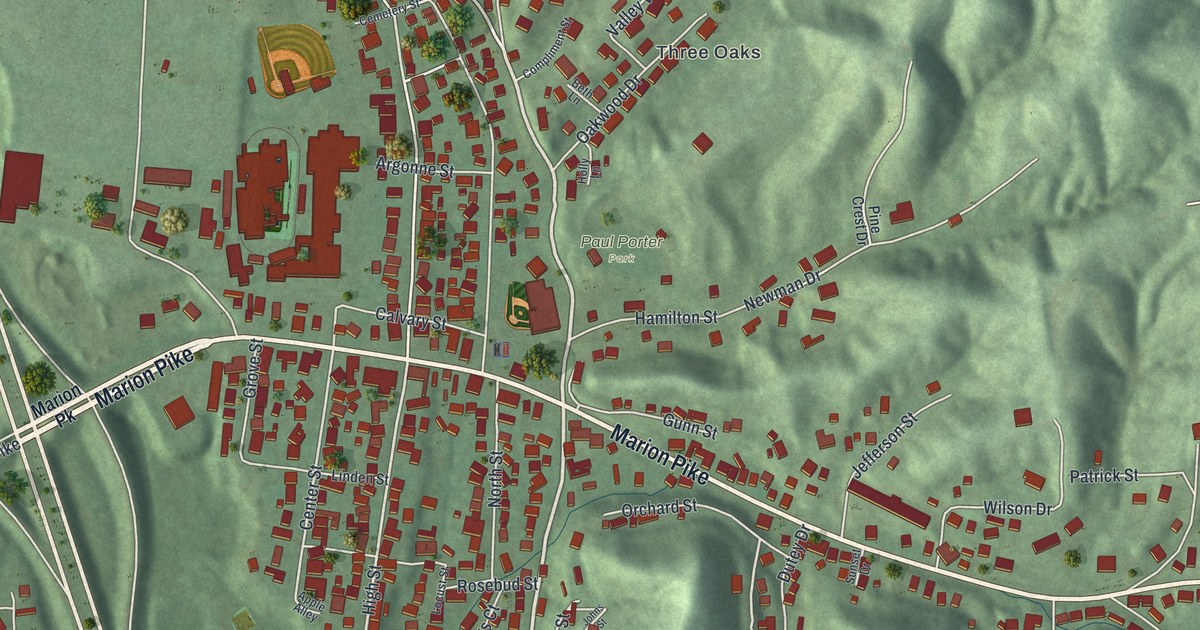 Map of Coal Grove, Ohio in 2026
